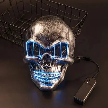 LED Skull Mask - Halloween Cosplay LED Mask - Gadget and Glam Shop