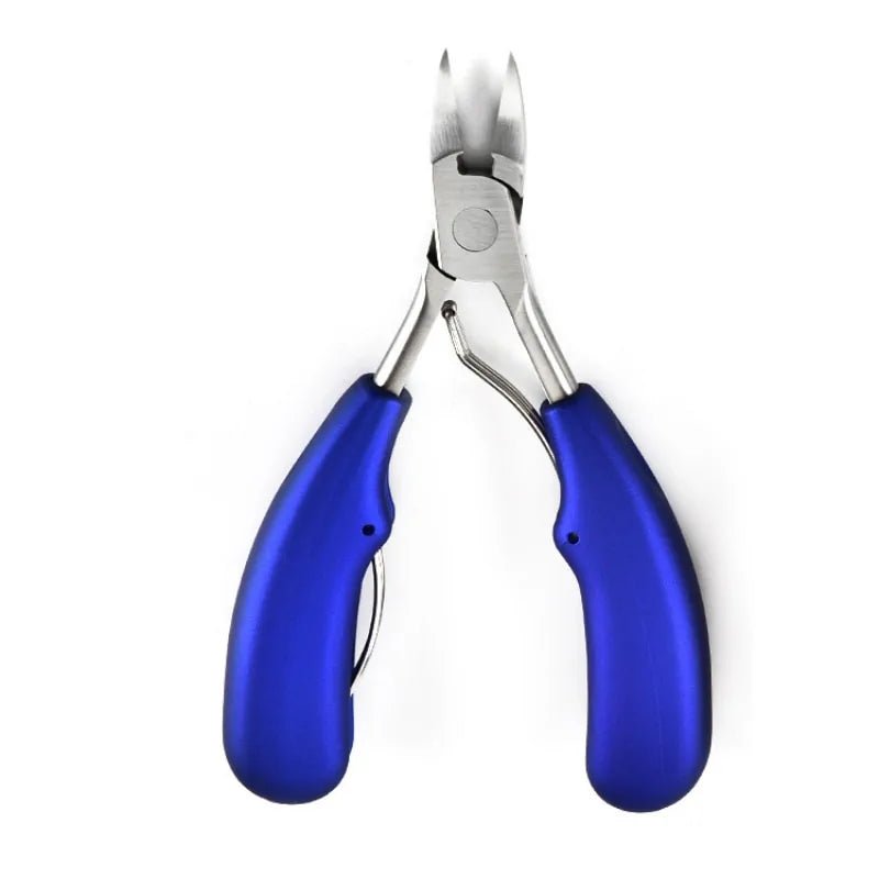 1 pcs Double Spring Plastic Handle Fingernail &Toenail Cuticle Nipper Trimming Cutter Scissor Plier Nail Clipper Cutter Tool - Gadget and Glam Shop