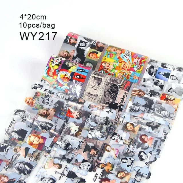 20*4cm Mix Nail Art Transfer Sticker - Gadget and Glam Shop