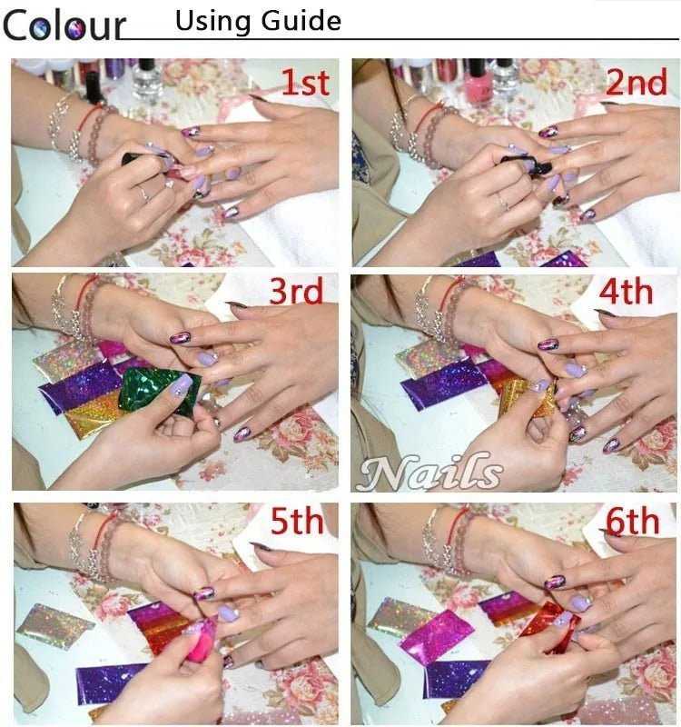 20*4cm Mix Nail Art Transfer Sticker - Gadget and Glam Shop