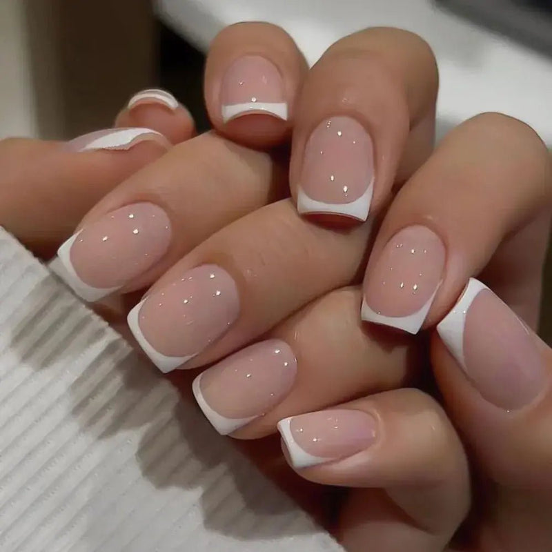 24 Pieces Short Square Fake Nails - Gadget and Glam Shop