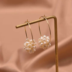 Amethyst Glow: Luxe Elegance with Freshwater Pearls Earrings - Gadget and Glam Shop