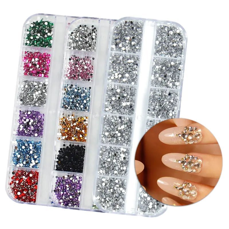 Box Nail Art Flat Back Crystal Rhinestone - Gadget and Glam Shop
