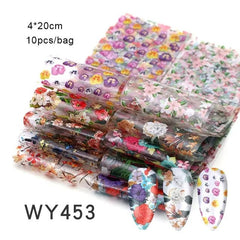 20*4cm Mix Nail Art Transfer Sticker - Gadget and Glam Shop