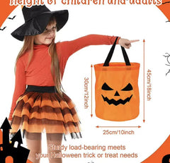 LED Halloween Pumpkin Candy Bucket – Collapsible Trick - or - Treat Basket - Gadget and Glam Shop