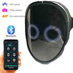 Bluetooth Light Up LED Mask - Gadget and Glam Shop