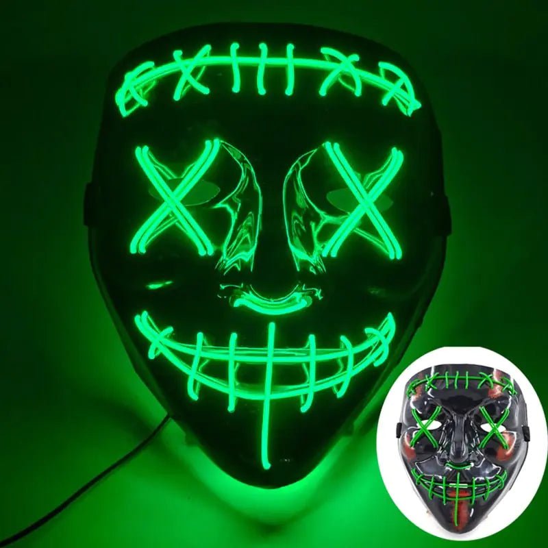 Led Halloween Mask Light Up Mask for Festival Cosplay - Gadget and Glam Shop