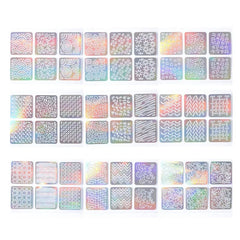 24 Sheets DIY Nail Art Sticker Set: 3D Laser, Hollow Design - Gadget and Glam Shop