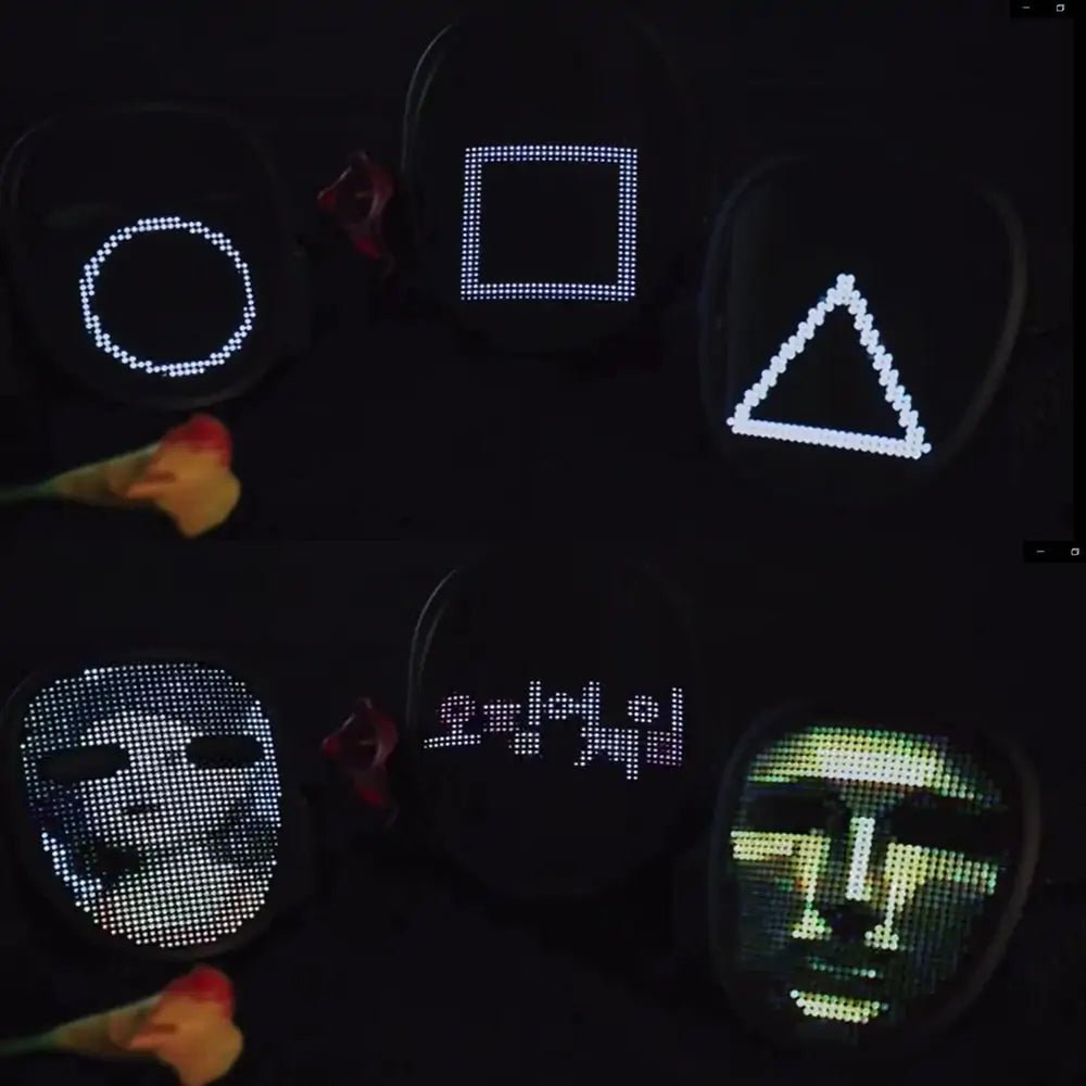 Bluetooth Light Up LED Mask - Gadget and Glam Shop