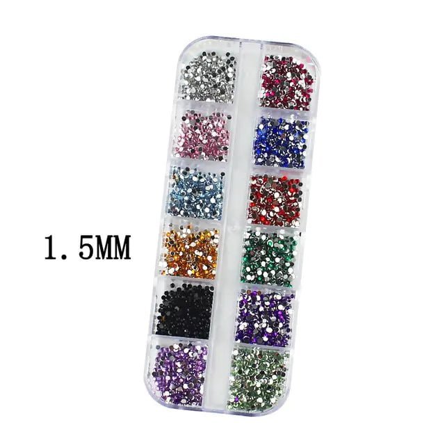 Box Nail Art Flat Back Crystal Rhinestone - Gadget and Glam Shop