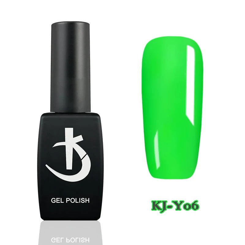 KODI JYJ Neon Gel Polish for Nails Semi - permanent Florescent Varnish Manicure 12ml uv led Enamel Fluorescence Hybrid Nail Polish - Gadget and Glam Shop