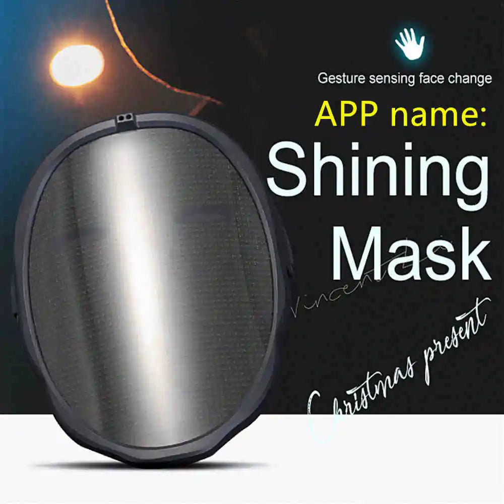 Bluetooth Light Up LED Mask - Gadget and Glam Shop