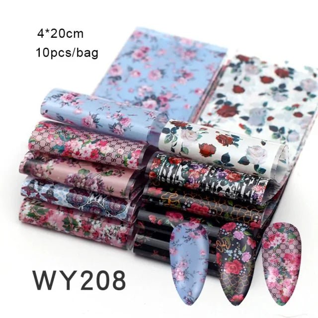 20*4cm Mix Nail Art Transfer Sticker - Gadget and Glam Shop