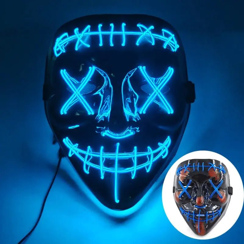 Led Halloween Mask Light Up Mask for Festival Cosplay - Gadget and Glam Shop