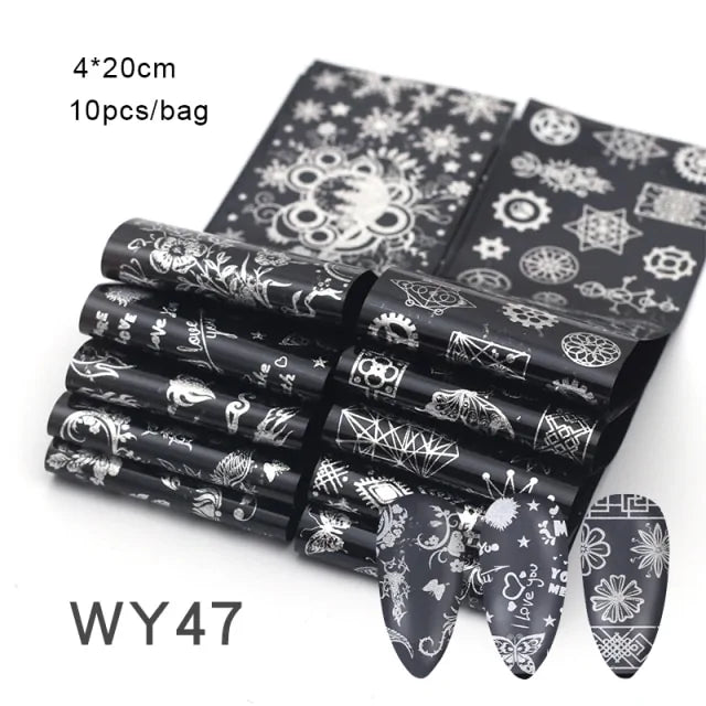20*4cm Mix Nail Art Transfer Sticker - Gadget and Glam Shop