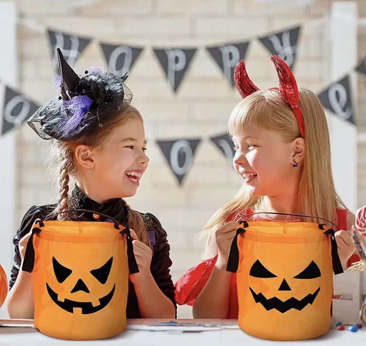 LED Halloween Pumpkin Candy Bucket – Collapsible Trick - or - Treat Basket - Gadget and Glam Shop