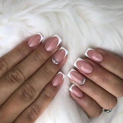 24 Pieces Short Square Fake Nails - Gadget and Glam Shop