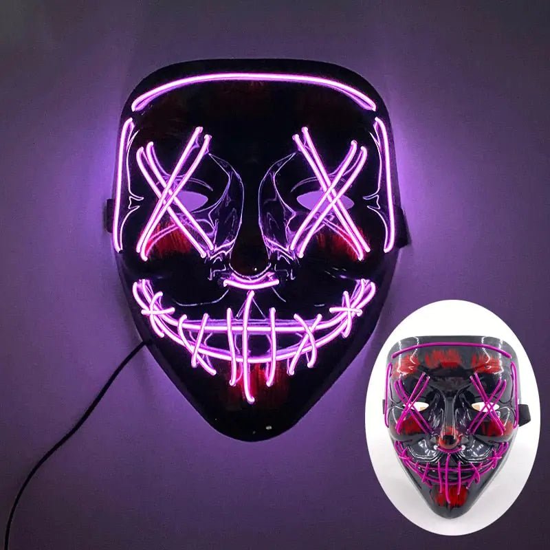 Led Halloween Mask Light Up Mask for Festival Cosplay - Gadget and Glam Shop