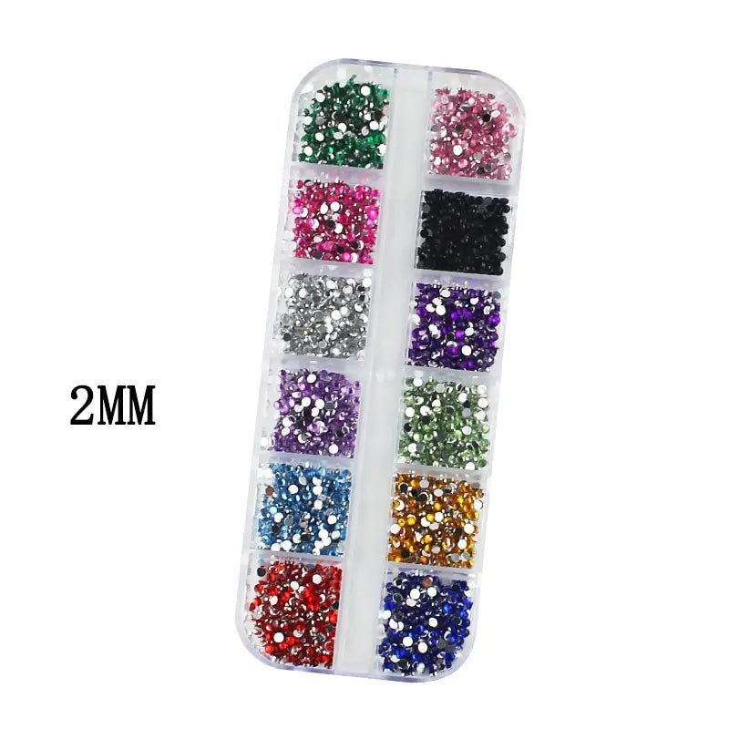 Box Nail Art Flat Back Crystal Rhinestone - Gadget and Glam Shop