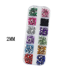 Box Nail Art Flat Back Crystal Rhinestone - Gadget and Glam Shop
