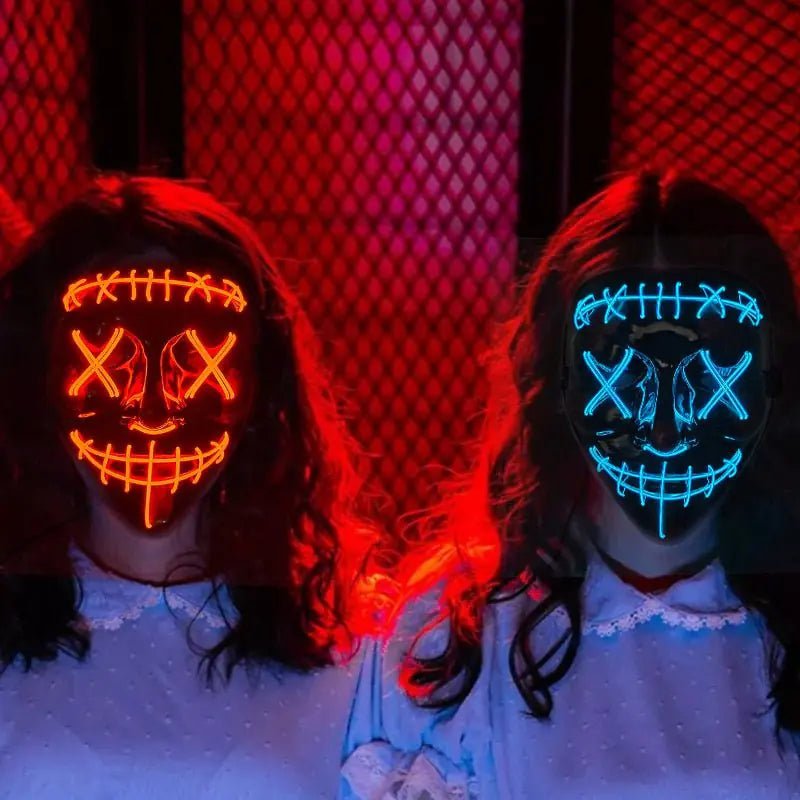 Led Halloween Mask Light Up Mask for Festival Cosplay - Gadget and Glam Shop