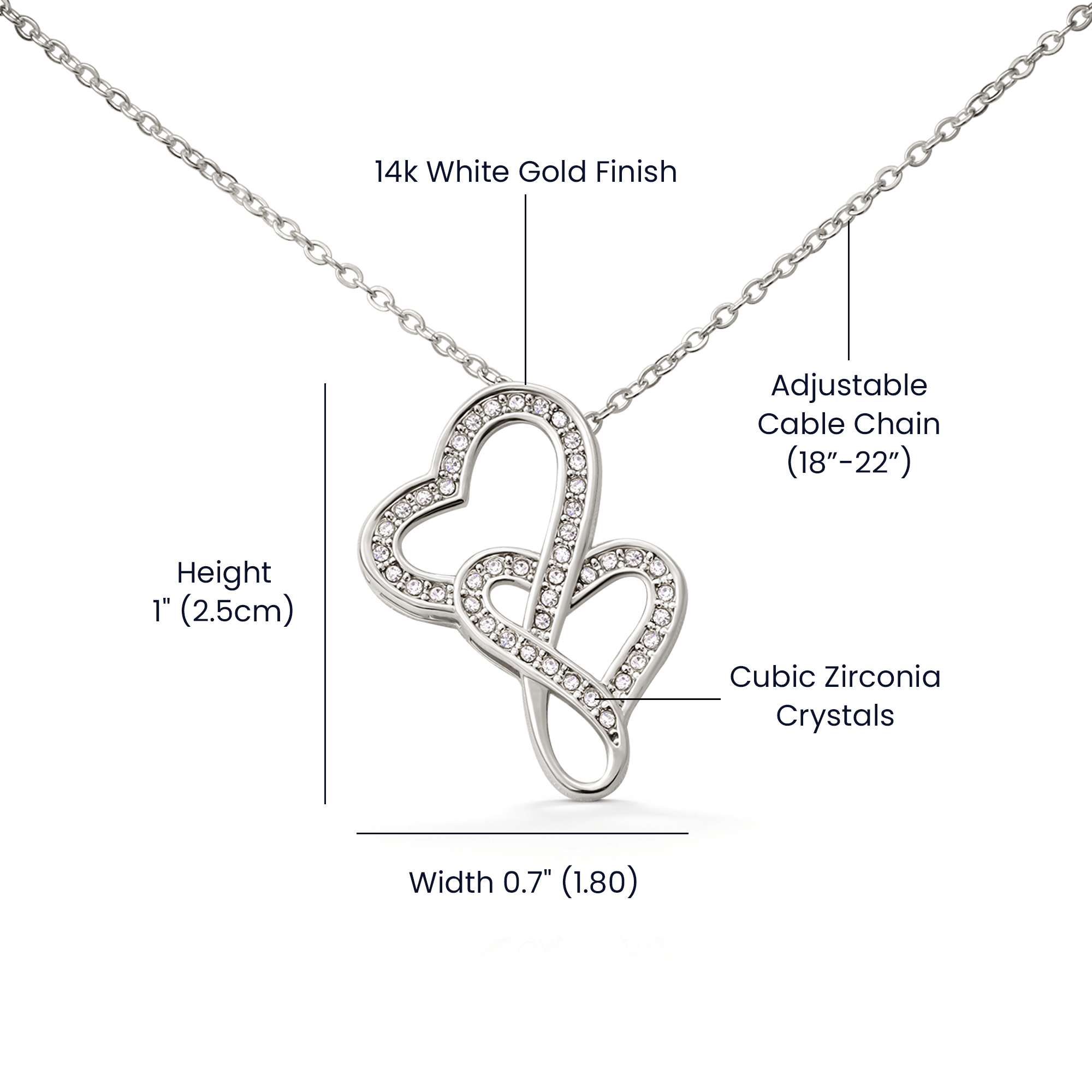 Heart - to - Heart: Valentine's Day Pendant Necklace - Gadget and Glam Shop