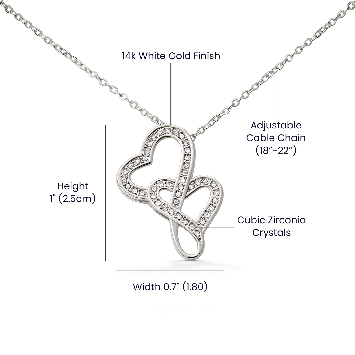 Welcome to the World – Heart - to - Heart Pendant Necklace for Mother's Day - Gadget and Glam Shop