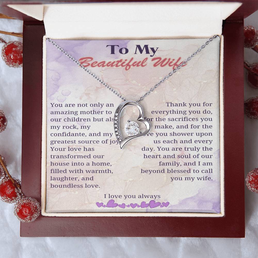 My Beloved Wife: Heart of Our Home Necklace - Gadget and Glam Shop