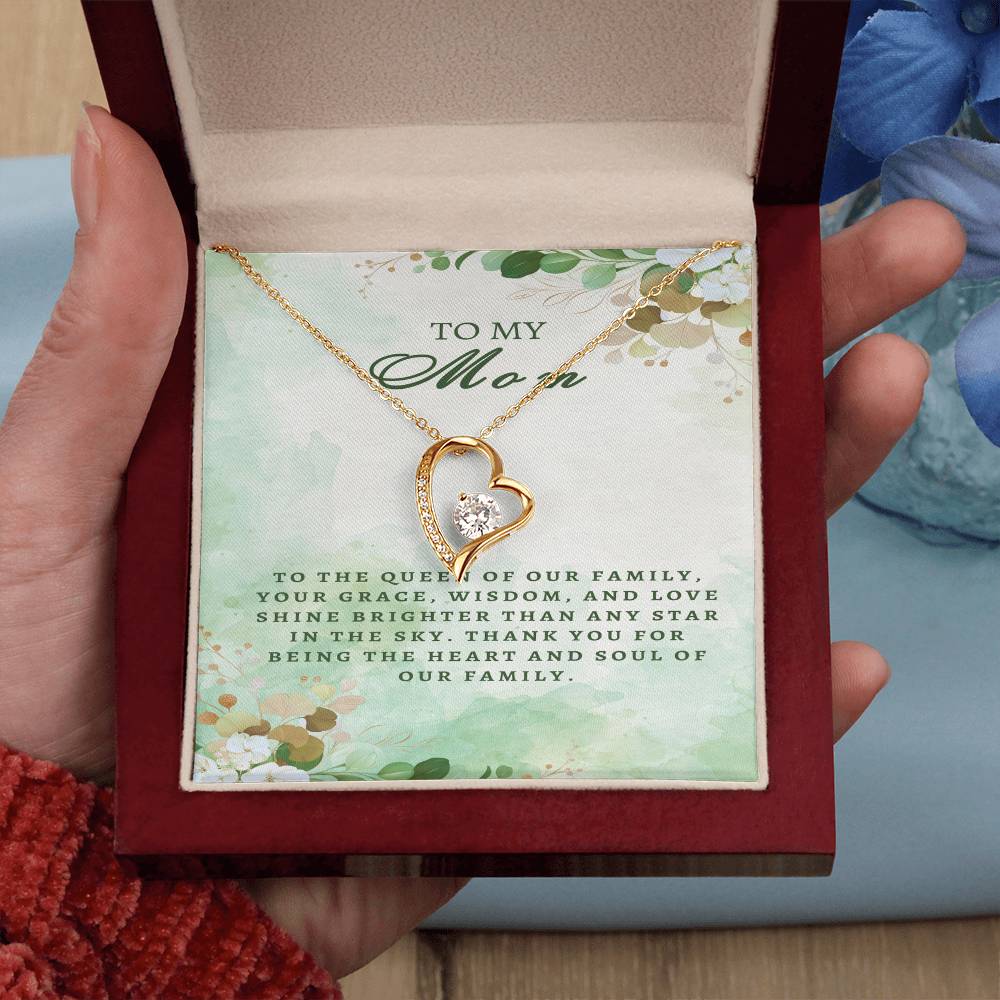 Regal Tribute Necklace for Mom: Grace, Wisdom, Love - Gadget and Glam Shop