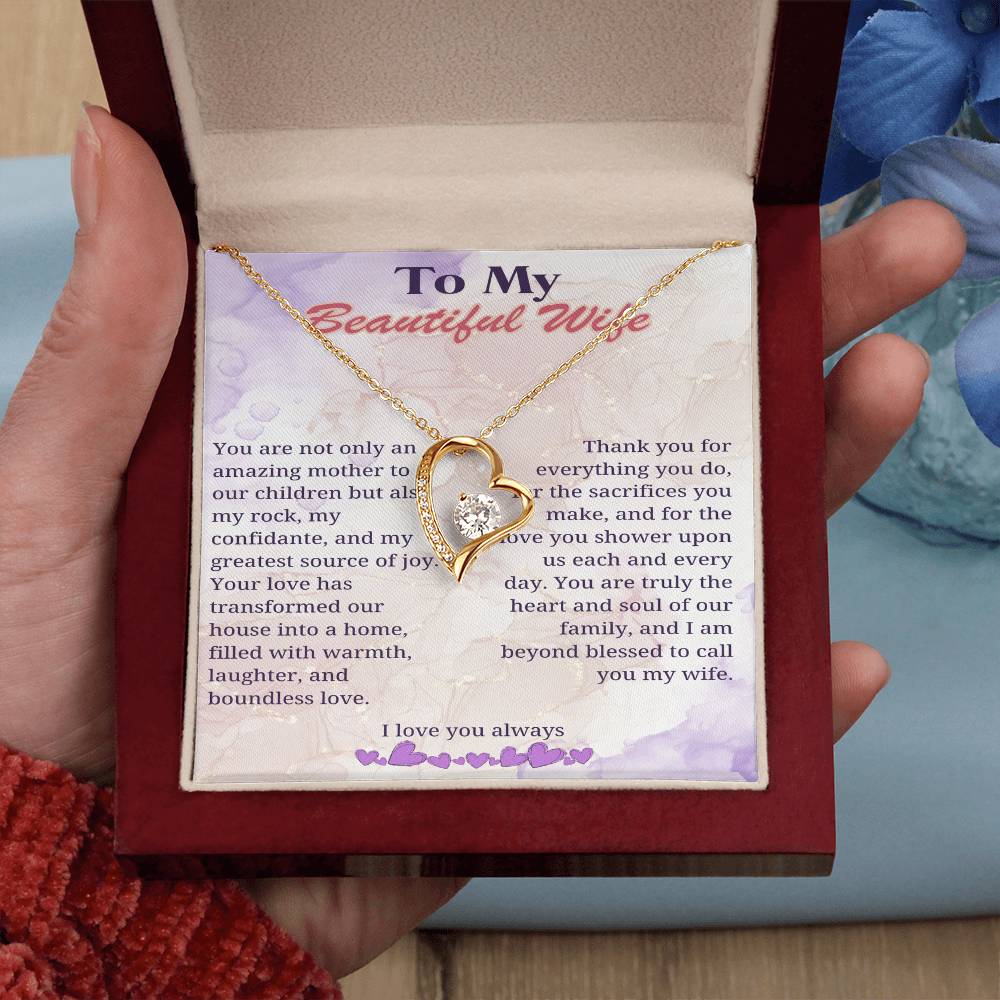 My Beloved Wife: Heart of Our Home Necklace - Gadget and Glam Shop