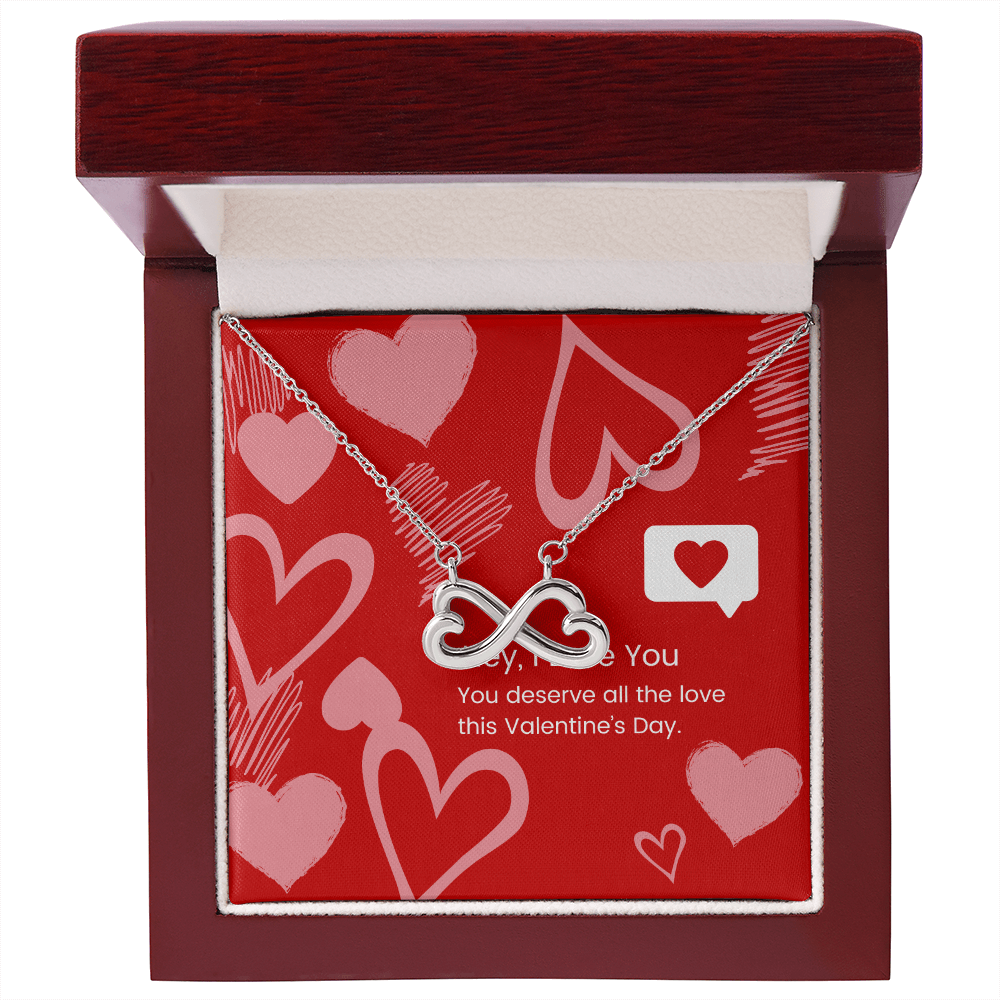 Eternal Affection: Valentine's Day Endless Love Necklace - Gadget and Glam Shop