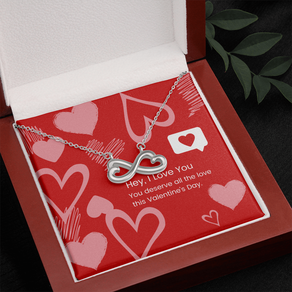 Eternal Affection: Valentine's Day Endless Love Necklace - Gadget and Glam Shop