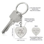 Engraved Heart Keychain - Follow Your Dreams - Gadget and Glam Shop