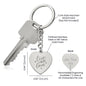 Engraved Heart Keychain - Live Laugh Love - Gadget and Glam Shop