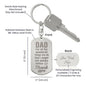 Engraved Dog Tag Keychain - Thank You Dad