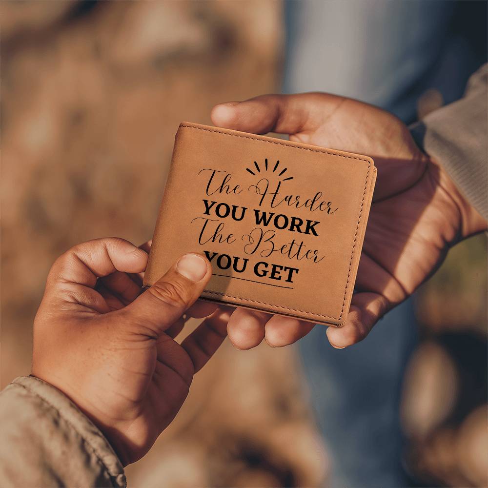 Personalized Full Grain Leather Wallet - Perfect Father's Day Gift - Gadget and Glam Shop