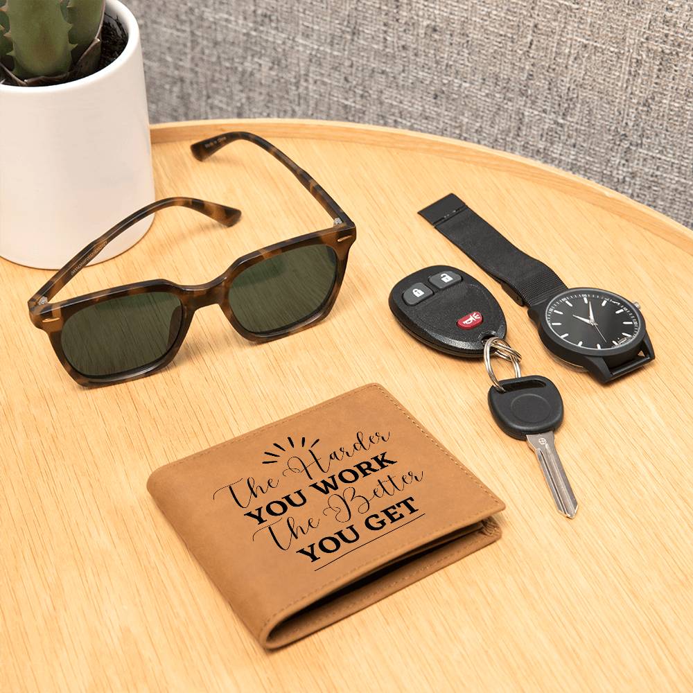 Personalized Full Grain Leather Wallet - Perfect Father's Day Gift - Gadget and Glam Shop