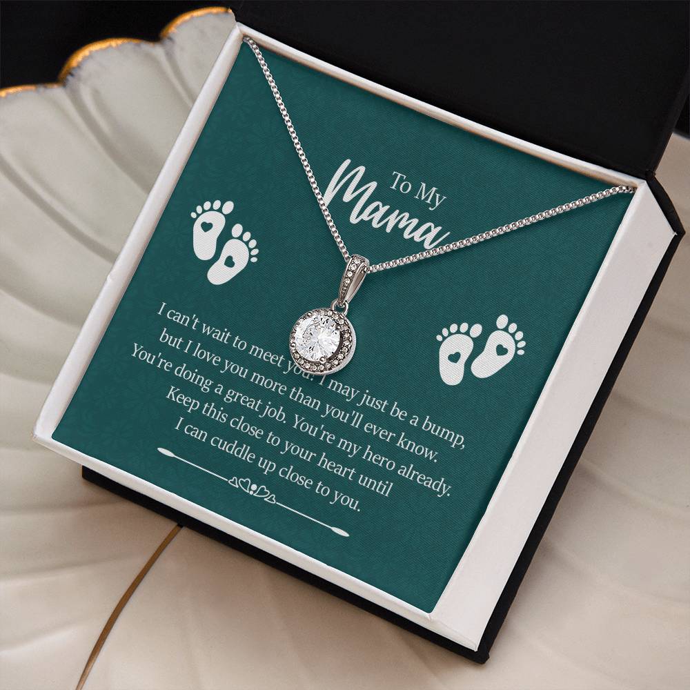 Luxury 14K White Gold Look CZ Pendant with Chain - Lobster Clasp - Gadget and Glam Shop