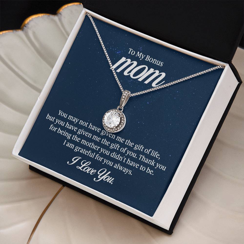 14K White Gold Styled CZ Cushion - Cut Pendant & Adjustable Necklace - Gadget and Glam Shop