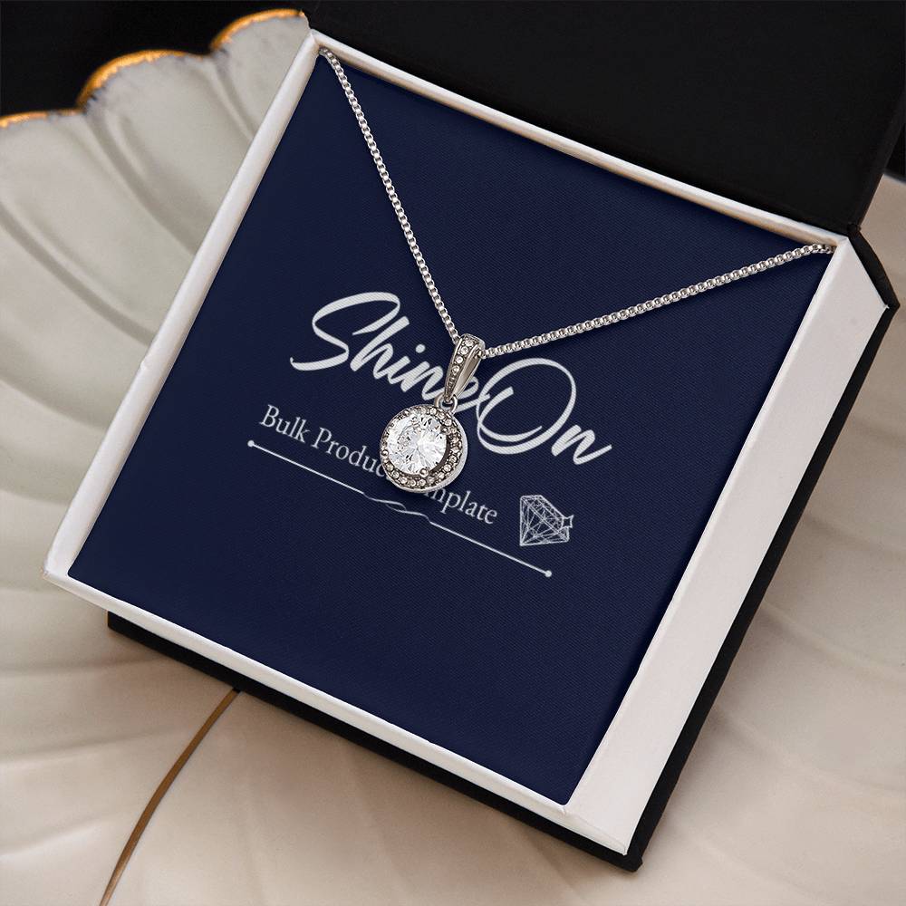 Eternal Hope Necklace Luxury CZ Cushion Pendant Necklace with 14K White Gold Overlay - Gadget and Glam Shop