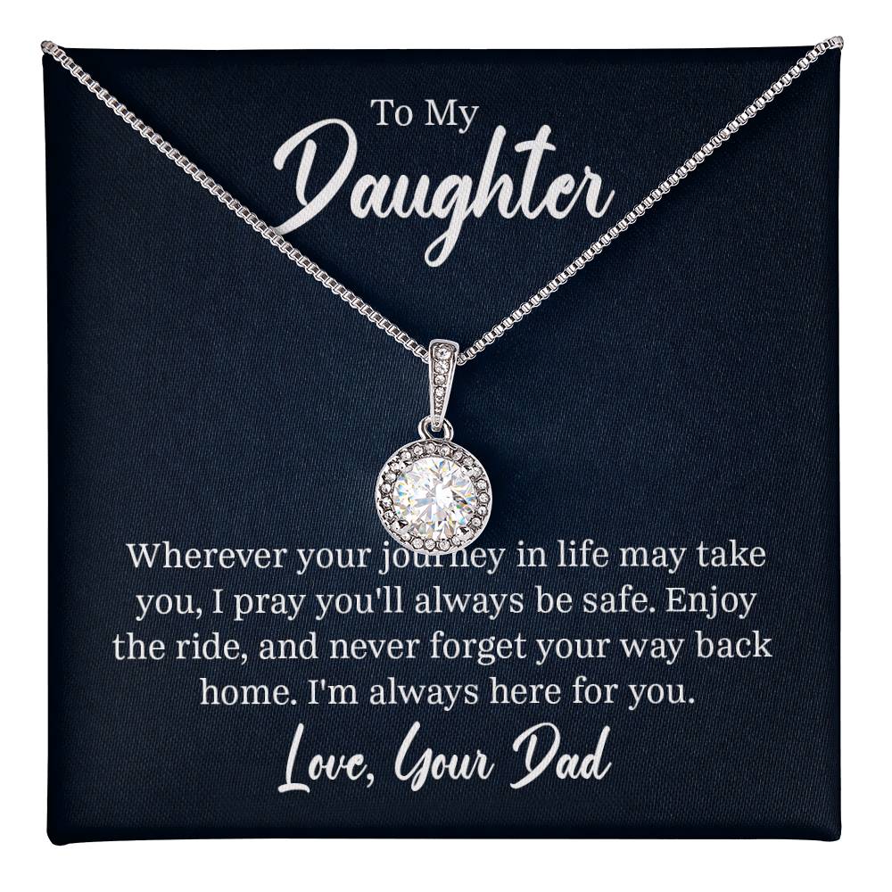 Cushion - Cut Cubic Zirconia Pendant in 14K White Gold Styled Chain - Gadget and Glam Shop