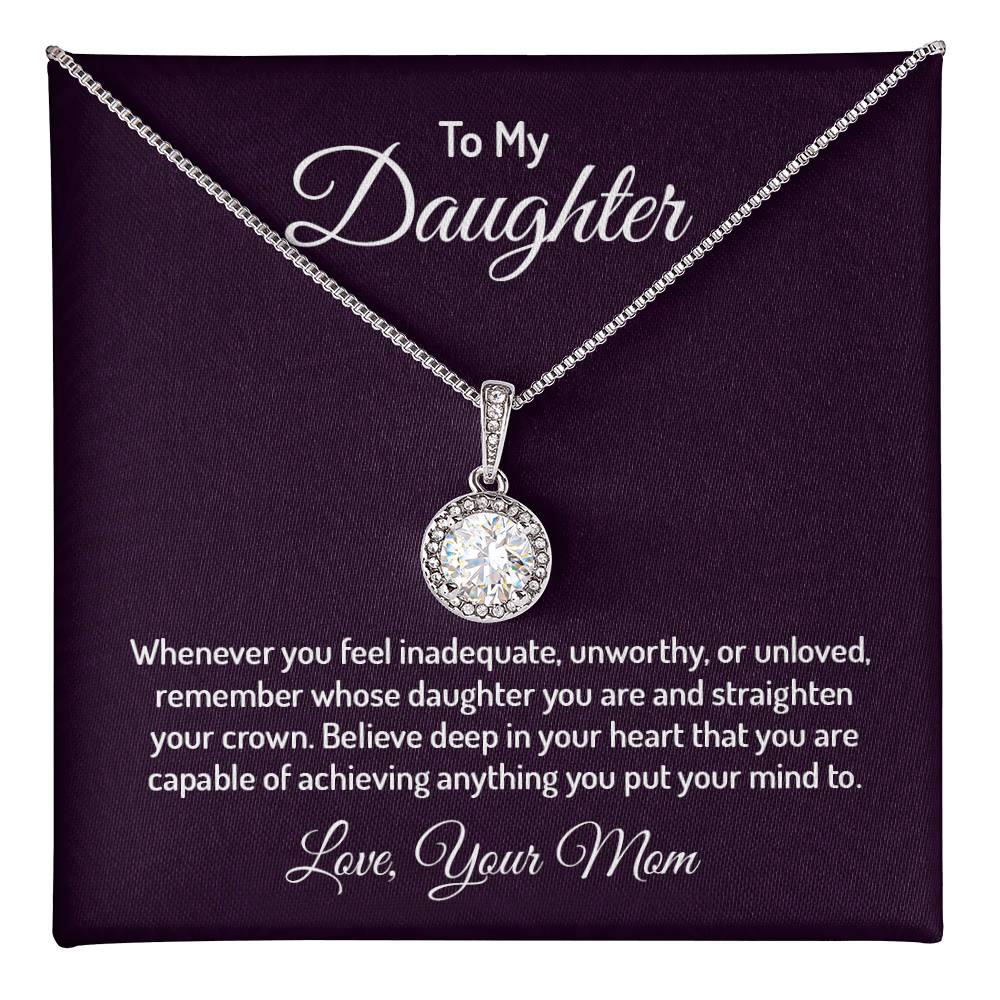 Elegant Cushion CZ Crystal Necklace in 14K White Gold Finish - Gadget and Glam Shop