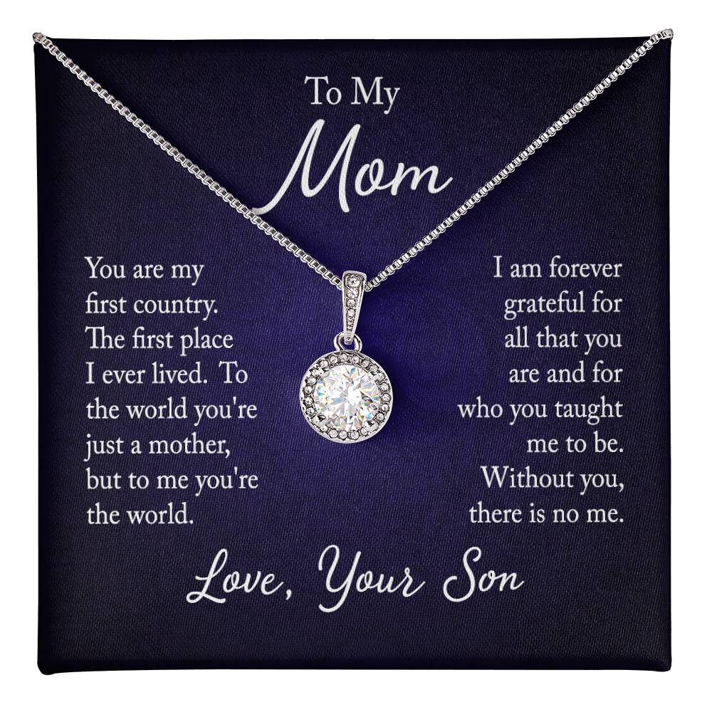 Chic 14K White Gold Finish Cushion - Cut CZ Necklace with Lobster Clasp - Gadget and Glam Shop