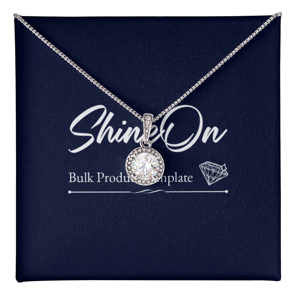 Eternal Hope Necklace Luxury CZ Cushion Pendant Necklace with 14K White Gold Overlay - Gadget and Glam Shop