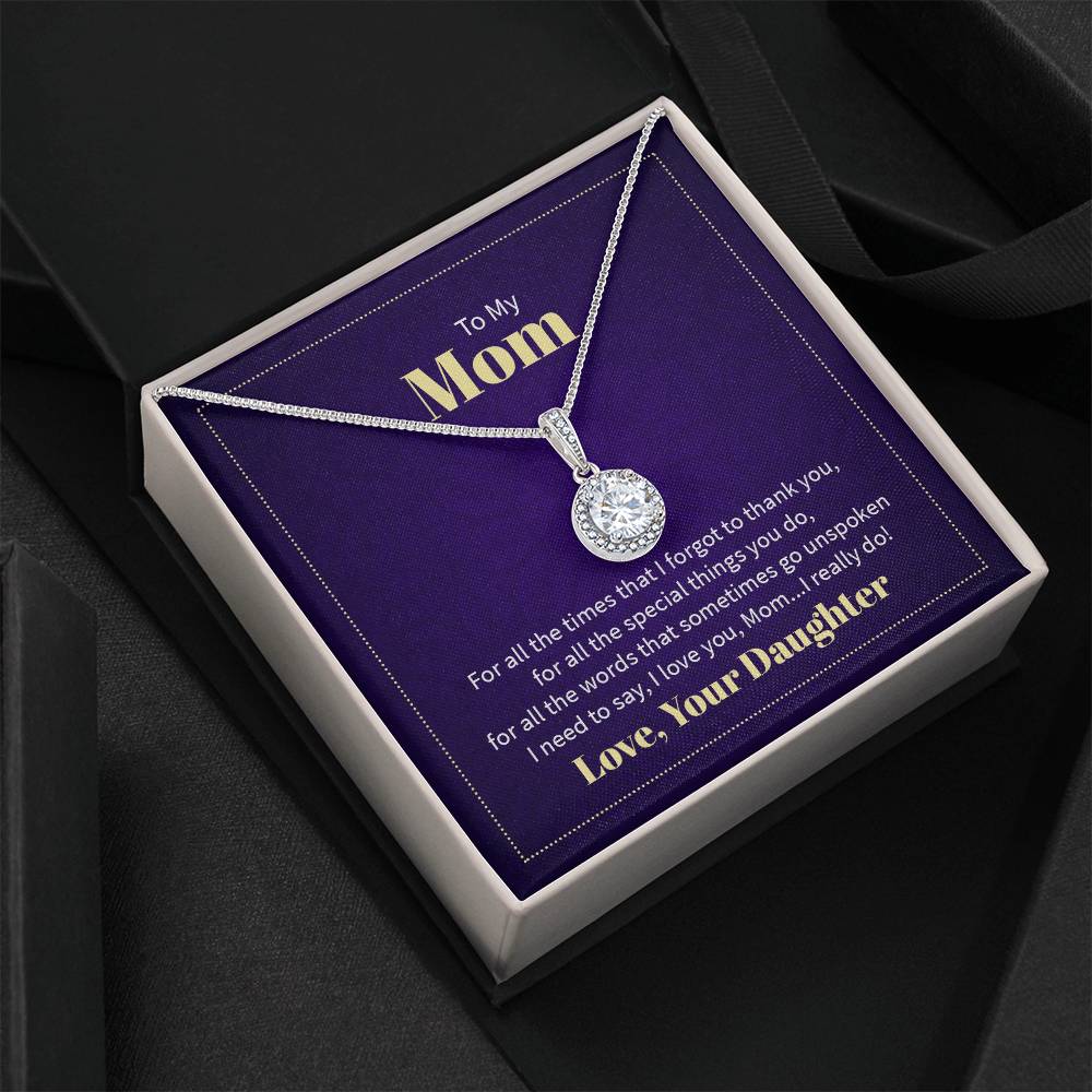 14K White Gold Finish Necklace with Cushion - Cut CZ & Chain - Gadget and Glam Shop
