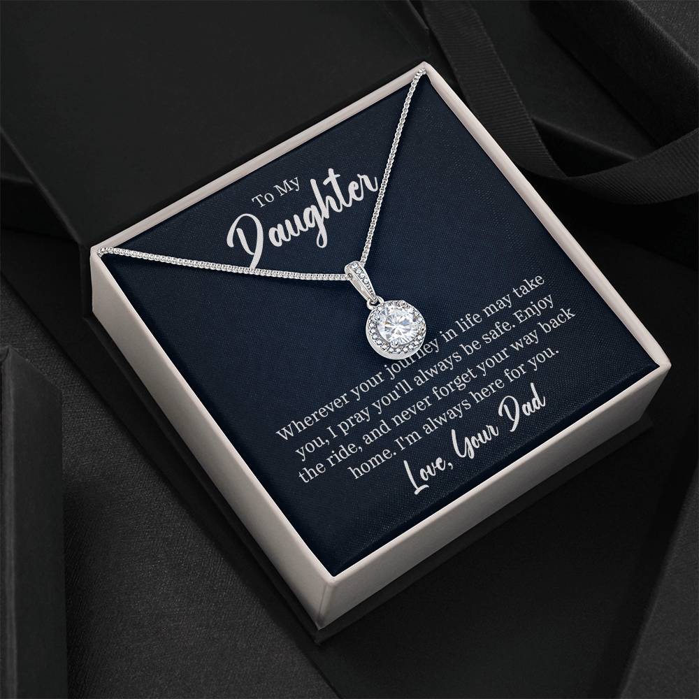 Cushion - Cut Cubic Zirconia Pendant in 14K White Gold Styled Chain - Gadget and Glam Shop