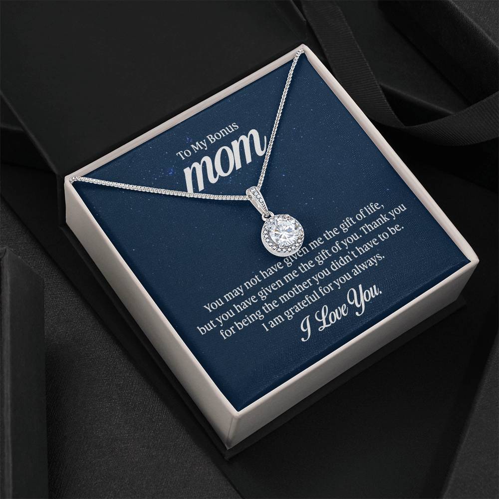 14K White Gold Styled CZ Cushion - Cut Pendant & Adjustable Necklace - Gadget and Glam Shop