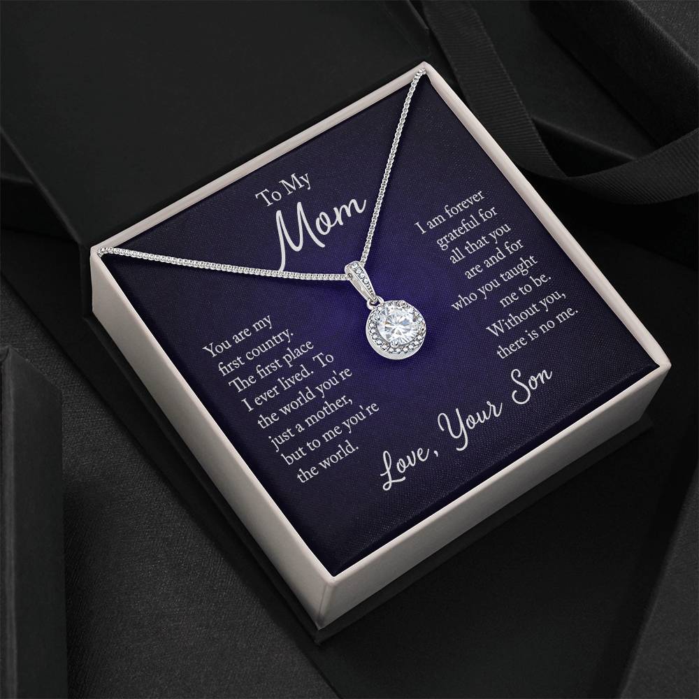Chic 14K White Gold Finish Cushion - Cut CZ Necklace with Lobster Clasp - Gadget and Glam Shop