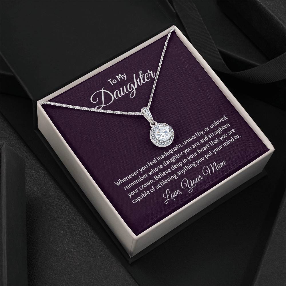 Elegant Cushion CZ Crystal Necklace in 14K White Gold Finish - Gadget and Glam Shop