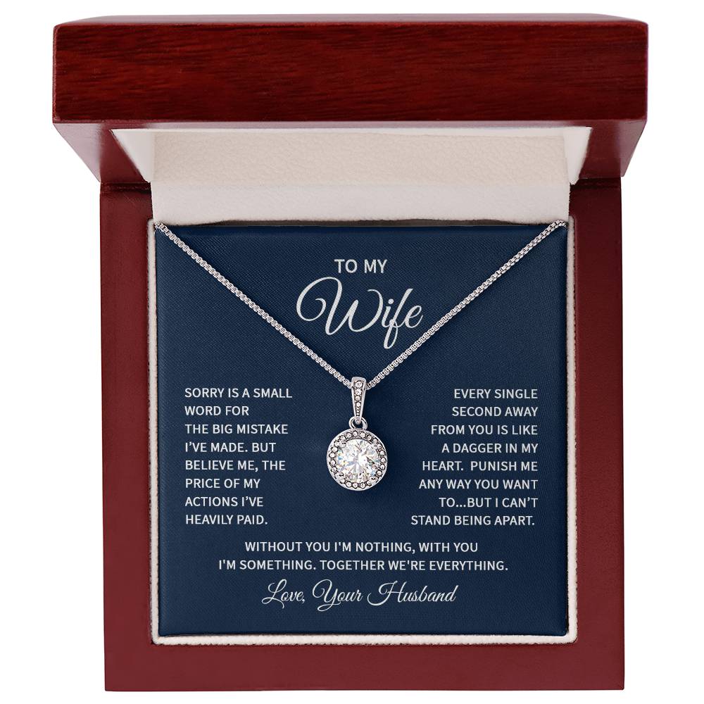 Adjustable 14K White Gold Inspired CZ Crystal Pendant Necklace - Gadget and Glam Shop